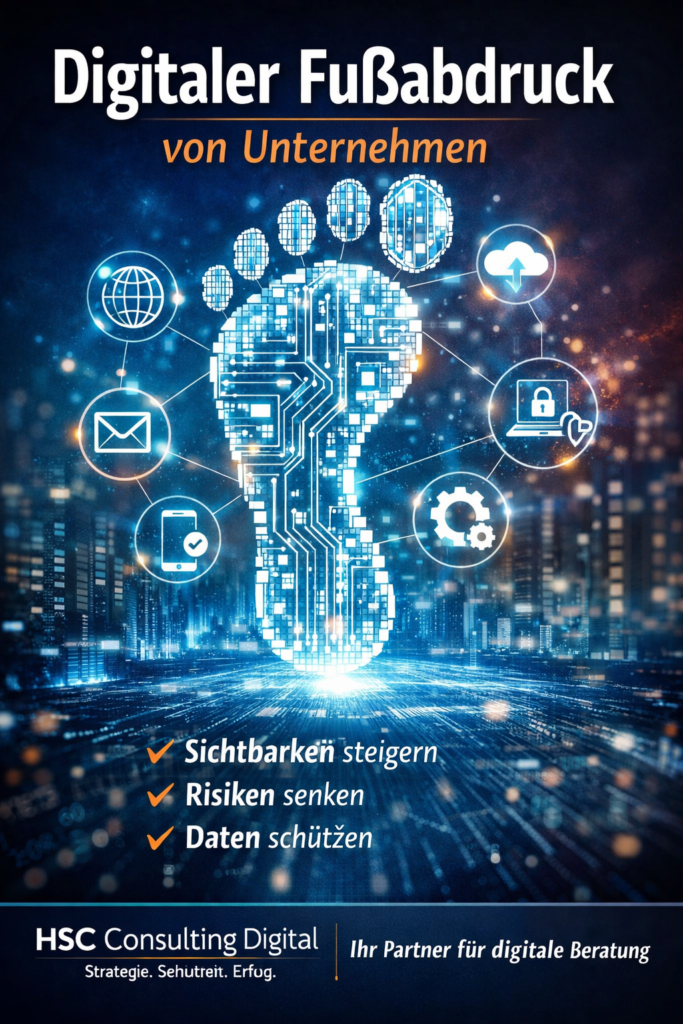 Digitaler Fussabdruck von Unternehmen