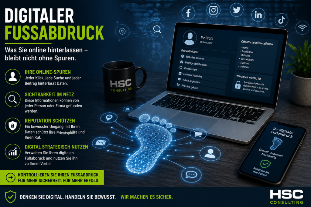 Digitaler Fussabdruck von Unternehmen