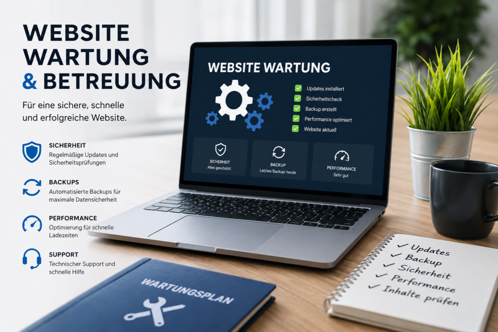 Werbsite Wartung und Betreuung Werbsite Wartung und Betreuung