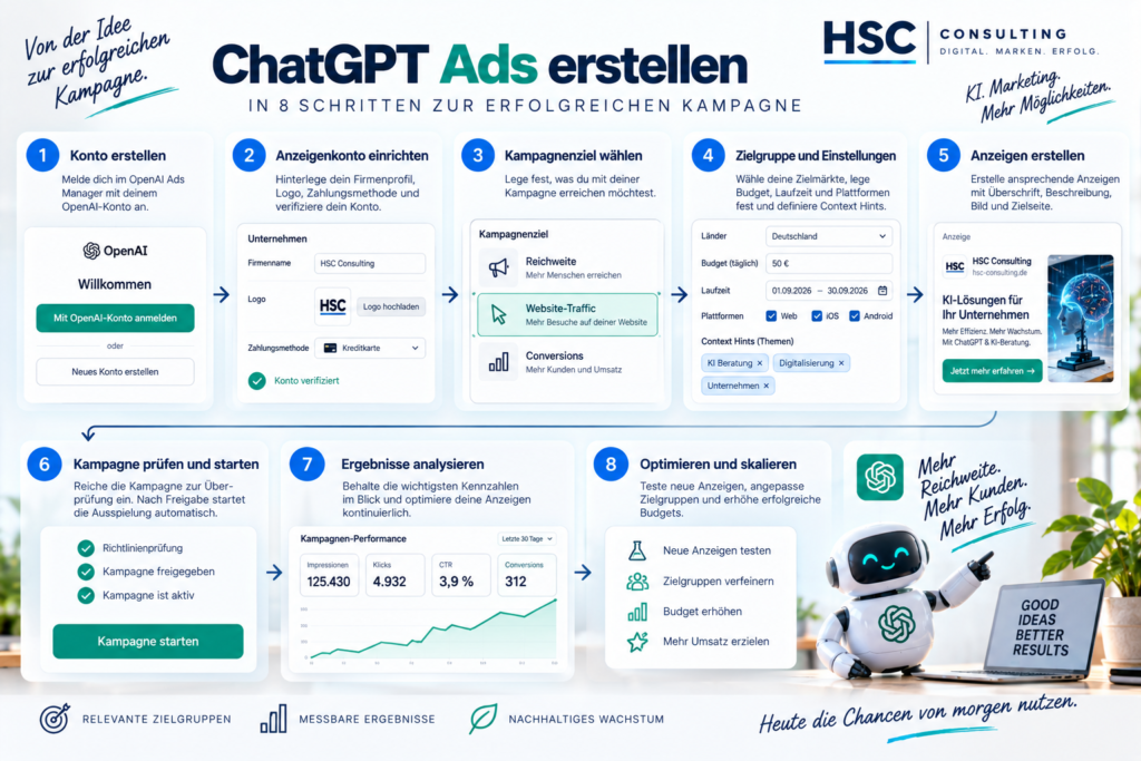 Chat Gpt ADS Werbung Ablauf Chat Gpt ADS Werbung Ablauf