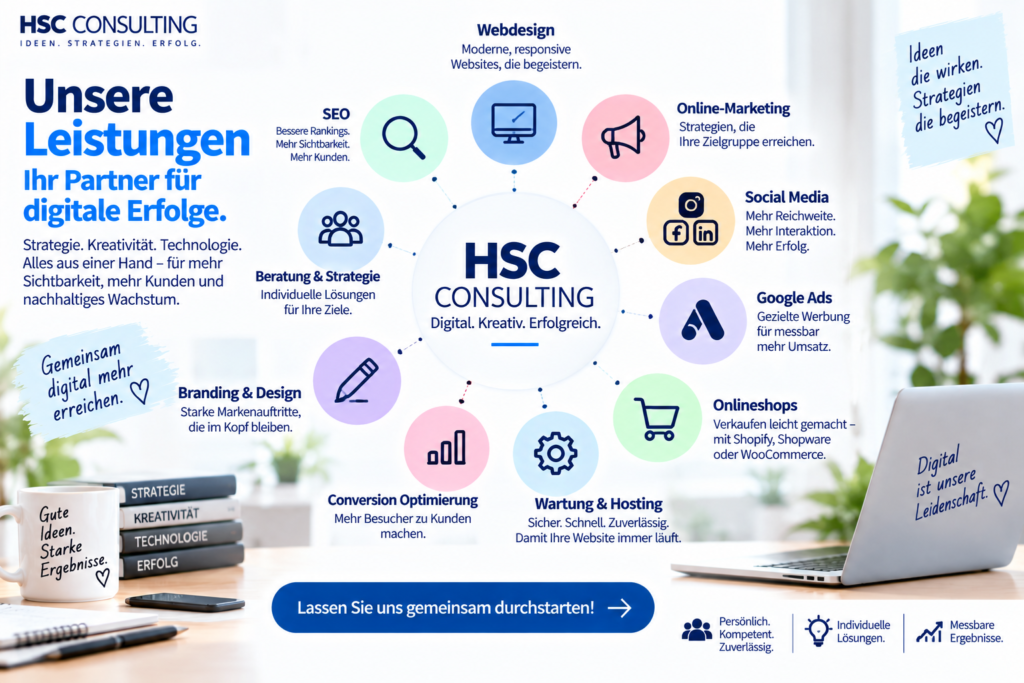 Werbeagentur Leistungen HSC Consulting Werbeagentur Leistungen HSC Consulting